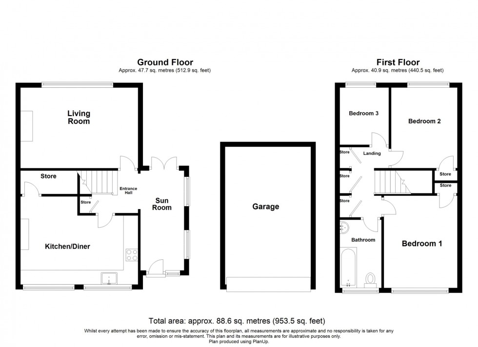 Floorplan for Birchwood Lane, South  Normanton, DE55