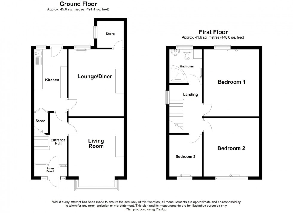 Floorplan for Nottingham Road, Somercotes, DE55