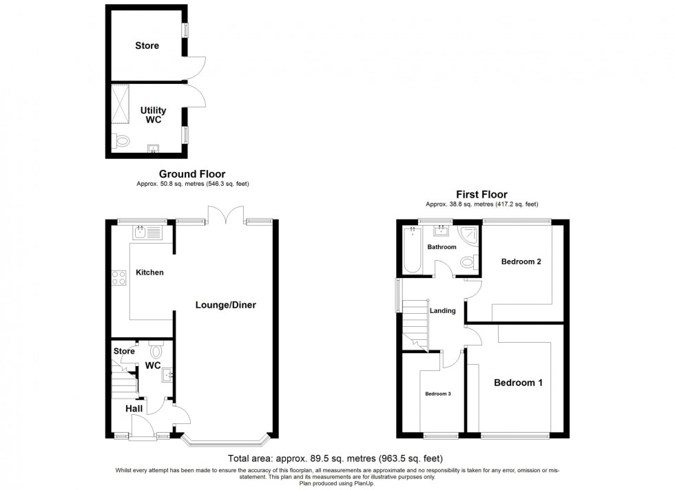 Floorplan for Goose Green Lane, Shirland, DE55