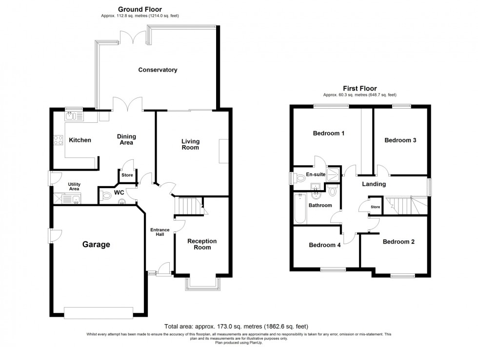 Floorplan for Blenheim Avenue, Swanwick, DE55