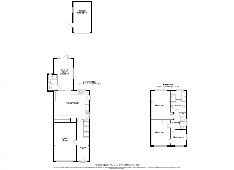 Floorplan for Birkinstyle Lane, Shirland, DE55