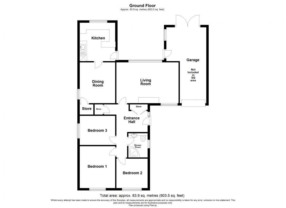 Floorplan for Pennine Drive, South Normanton, DE55