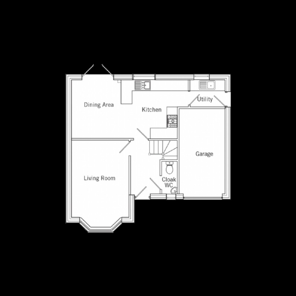 Floorplan for Amber Close, shirland, DE55