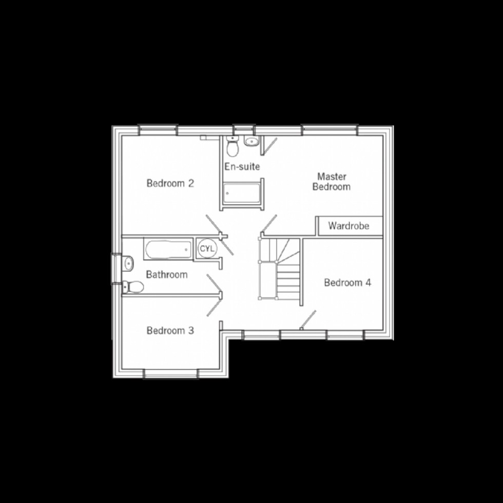 Floorplan for Amber Close, shirland, DE55