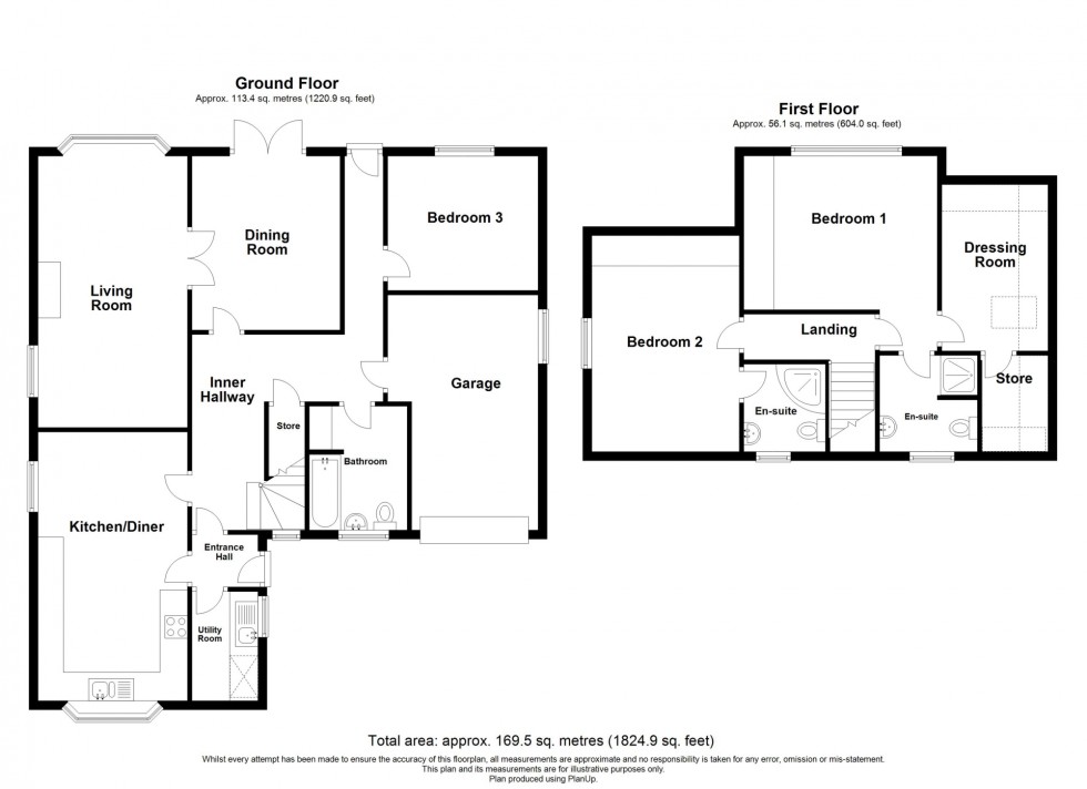 Floorplan for High Road, South Wingfield, DE55