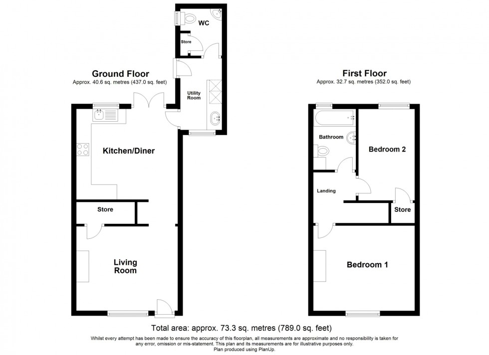 Floorplan for Pentrich Road, Swanwick, DE55