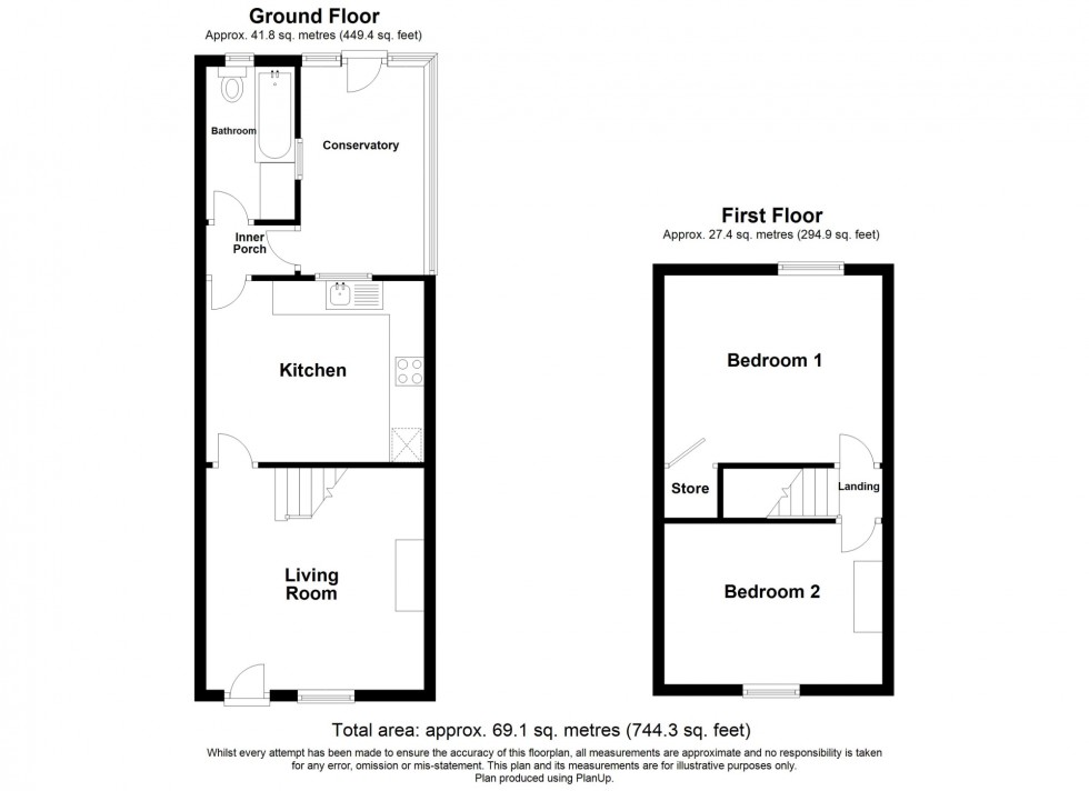 Floorplan for Inns Lane, South Wingfield, DE55