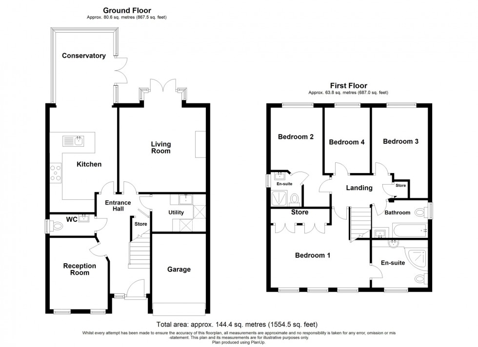 Floorplan for Rangewood Road, South Normanton, DE55